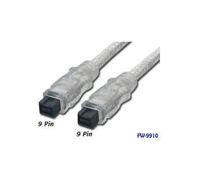 10 ft. IEEE 9 Pin to 9 Pin 1394b (FW800) Firewire Cable