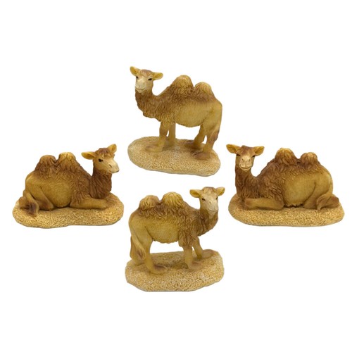 Statuina animale miniatura amanti dei bambini 4 pezzi micro paesaggio decorazione