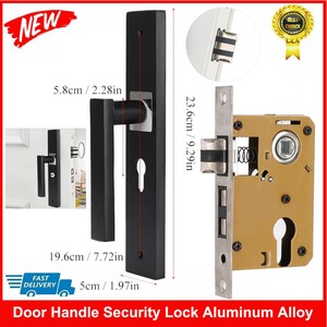 Door Handle Security Lock Aluminum Alloy With Keys For Bedroom