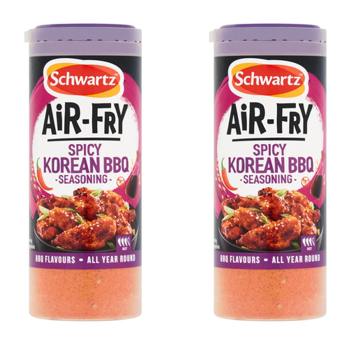 Schwartz Air Fryer Spicy Korean Bbq Seasoning Drum 125g PACK OF 2