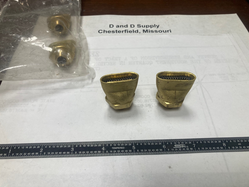 Lot of 2, AGF 420CNS, Air/Gas Fishtail Burner Tips, 1/4" NPT