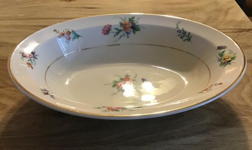 Cuenco de verduras ovalado siracusa patrón Selma marfil antiguo - Imagen 2 de 4