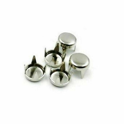100PCS Round Flat Spike Bead 4mm-10mm Studs Rivet 4 Claw Leather Craft DIY - Picture 5 of 9