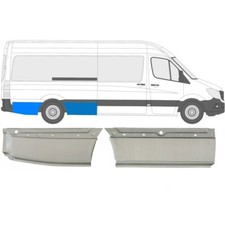Für Mercedes Sprinter Crafter 06- 2x Hinten Radlauf Reparaturblech Lang / Rechts