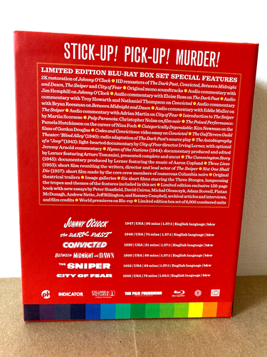 COLUMBIA NOIR #3 THREE (Blu-Ray, Non-USA Region B) Indicator 6 Films - PLS READ - Picture 2 of 13