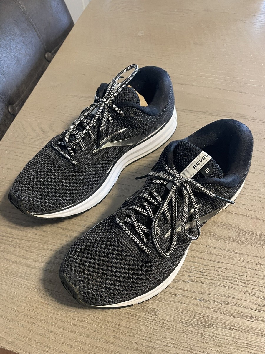 Brooks revel 2 black grey hot sale