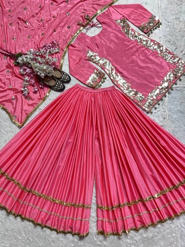 Indisches indisches Designer-Partykleid Hochzeit Salwar Kameez Damenanzug pakistanisch - Bild 6 von 14