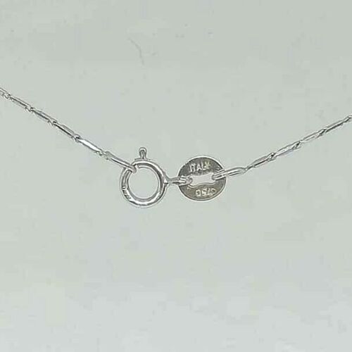 Collana in oro bianco 750 con punto luce - Foto 4 di 4