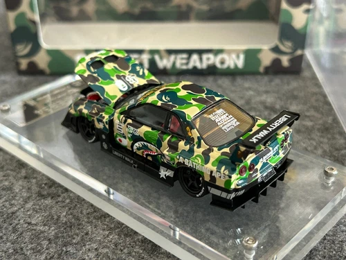 SW 1:64 Camo Skyline GTR ER34 Tokyo Custom Sports Model Diecast Metal Car - Picture 2 of 10