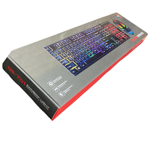 Ergonomic Wired Gaming Keyboard Mouse Mousepad LED Backlight Black for PC Laptop - Picture 9 of 24