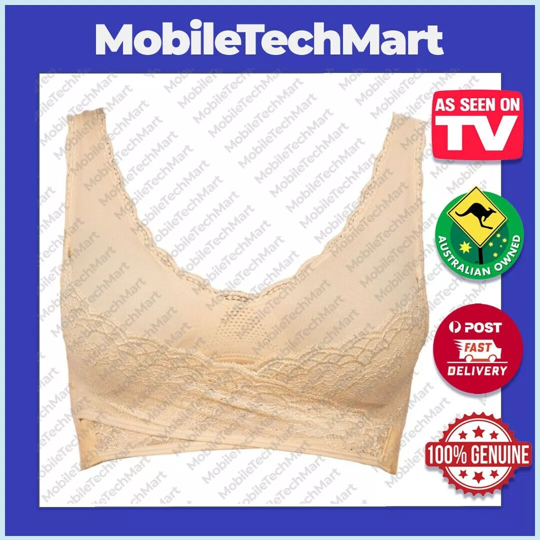 SaraMia Bra◉AS SEEN ON TV◉(Nude) Large Size◉Comfort◉Wire Free