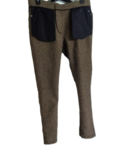 BRAUN PAISLEY & GRAU SLIM FIT JEANS STIL SPITZ ZULAUFEND WOLLMISCHUNG HOSE TAILLE 34 X 30 - Bild 10 von 12