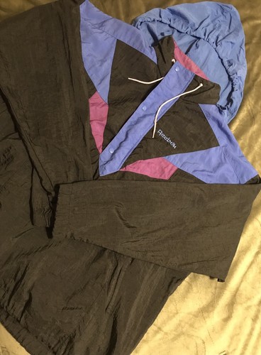 Reebok Windbreaker Jacket Vintage Retro 80s Vans Stussy Huf Jordan Dunk Champion - Picture 5 of 12