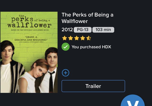 Perks Of Being Wallflower Digital HD (EMAIL DELIVERY) No Physical Movie Included Perks Of Being Wallflower Digital HD (EMAIL DELIVERY) No Physical Movie Included