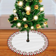 Christmas Tree Skirt, Christmas Xmas Trees, Round Carpet Party Home Decors