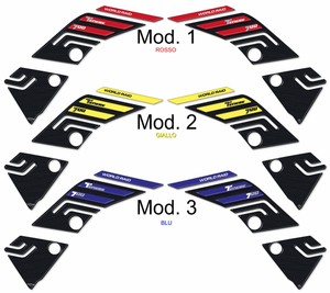KIT ADESIVI GEL 3D PROTEZIONI SERBATOIO per moto compatibili YAMAHA TENERE 700
