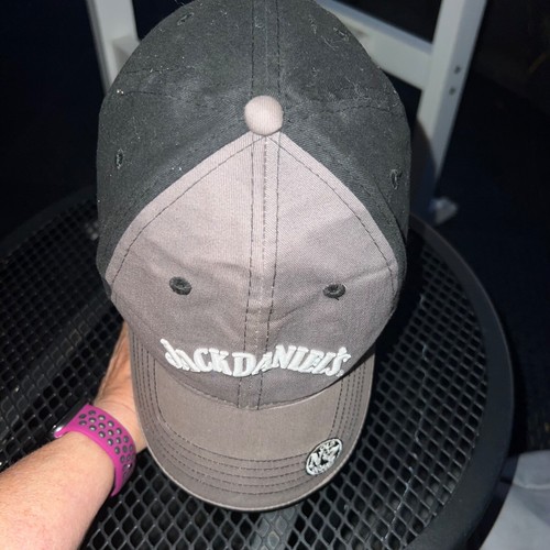 Jack Daniels Old No 7 Gray Black with Hat Cap Hook Loop top VGC - Picture 10 of 12