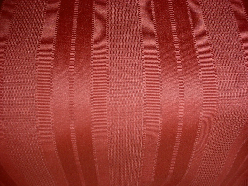 Tela de tapicería para cortinas 13-1/8Y Lee Jofa 970057 Sutton rojo ladrillo a rayas satinadas Foto 3 de 4