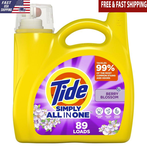Berry Blossom Laundry Detergent 117oz Tough on Stains Fresh Scent Low Price New