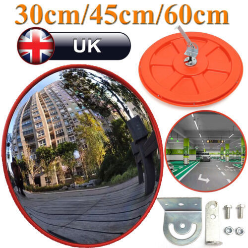 Wide Angle Convex Mirror Curved Outdoor Road Traffic Driveway Safety Security UK - Picture 1 of 20