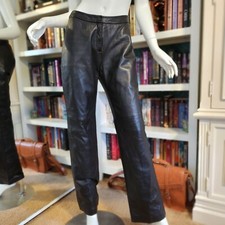 Brooks Brother 346 Vintage Genuine Leather Pants Women's Size 4