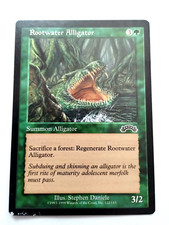 MTG Rootwater Alligator Exodus 122/143 Reg. Common - Bottom edge wear - See Pics