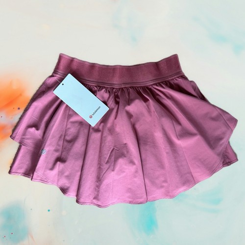NWT Lululemon Court Rival HR Skirt Sz.6 🍒 Cherry Tint Regular - Picture 5 of 8