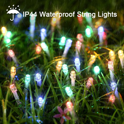Natale Catena Di Luci Esterno, 10M 100 LED Albero Di Natale Catena 8 Modalità - Foto 6 di 14