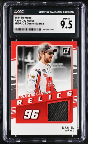 Daniel Suarez #RDR-DS CGC 9.5 (2021, Donruss) NASCAR Race Day Relics, Mint+ - Picture 1 of 2