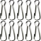 10PCS Stainless Steel Flag Pole Clips 2 Inch Premium Boat Flag Pole Snaps Hooks