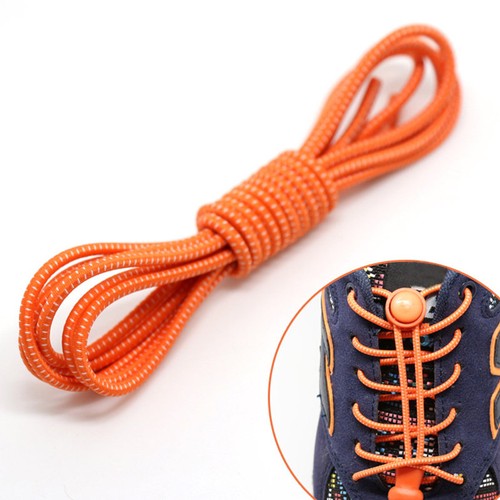 Elastic Laces Lock Shoelaces Running Triathlon Sports Shoe Trainer No
