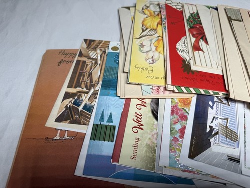 Mixed Lot Of Unused Greeting Cards Vintage Ephemera Holiday Special Days - Picture 5 of 5