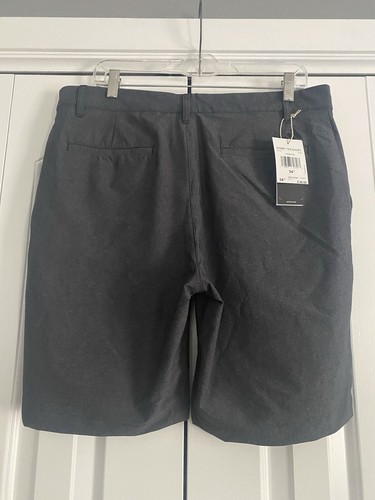 Pantaloncini Adidas Golf Dobby Textured da uomo taglia 34 nero antracite con cuciture interne 8,50" - Foto 6 di 8