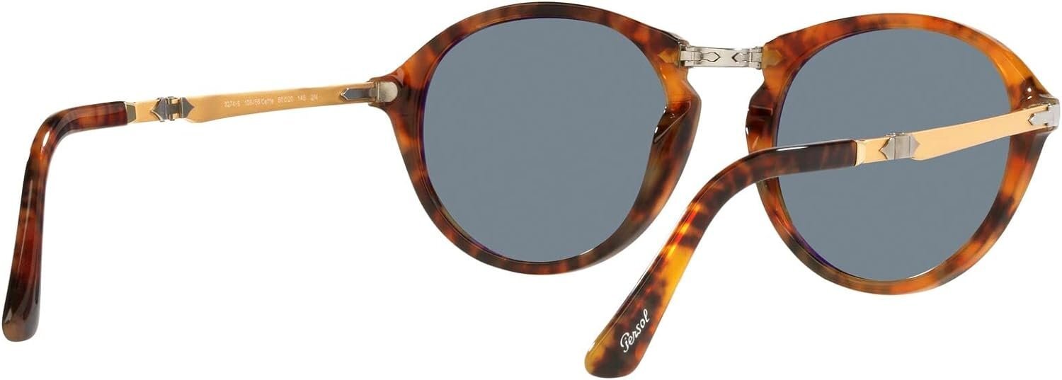 Occhiali Da Sole Persol PO3274S Uomo – Colore Caffè, Lenti Azzurre 56mm – Modello 108/56