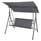 Garden Swing Hammock Chair with Canopy Outdoor Lounger Bench for Patio or Lawn