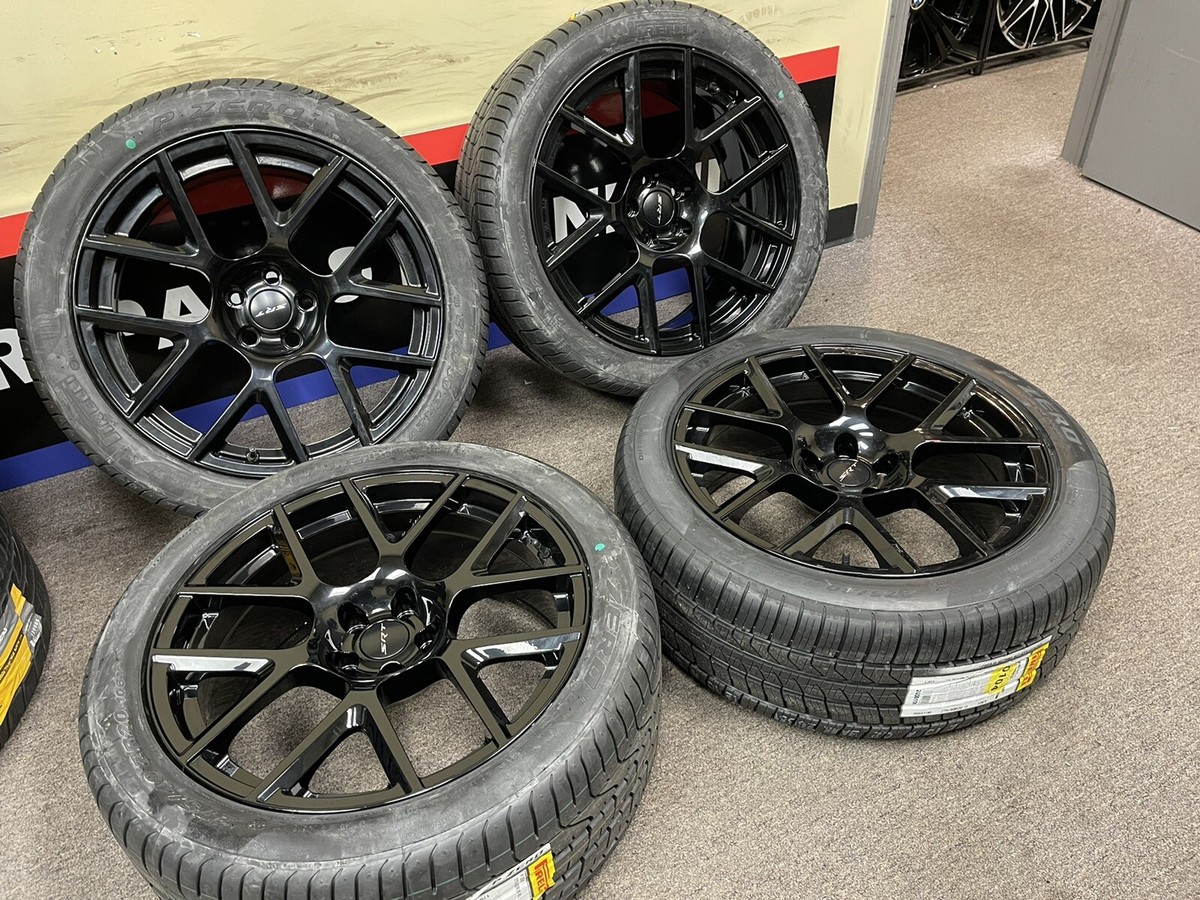 20x9 Dodge CHARGER CHALLENGER ScatPack black s wheels And Tires