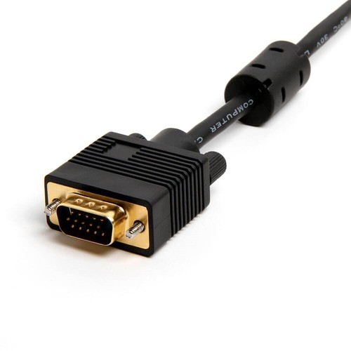 3 Pcs 6FT VGA SVGA HD15 Male to Male PC Monitor Video Cable Gold Plated Black - Picture 2 of 5