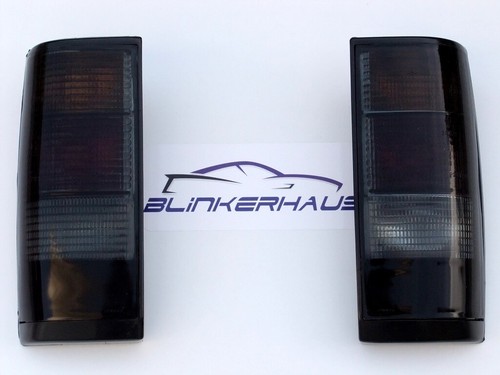 SMOKED Vauxhall Astra Mk1 Opel Kadett D J GLS SR GTE Rear Lights Black - Picture 1 of 5
