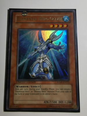 Yugioh Elemental Hero Ocean JUMP-EN013 Limited Edition Yugioh Elemental Hero Ocean JUMP-EN013 Limited Edition