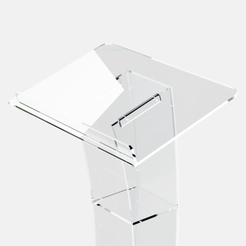 Acryl klar Podium Plexiglas Kanzel Schule Konferenz Kirche Kurve Rednerpult USA - Bild 15 von 17