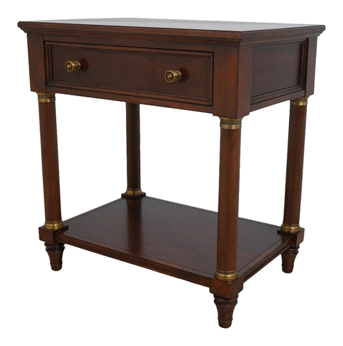 Comodini BERNHARDT Martha Stewart Impero francese bordo ottone ciliegio - (DUE) - Foto 5 di 15