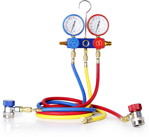 A/C Diagnostic Manifold Gauge Set Professional HVAC Car Tool Kit Air Conditioner - Picture 11 of 12