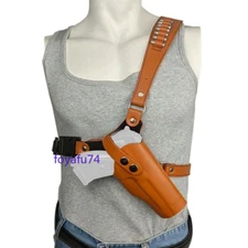 1911 Tactical Holster Pistol Cowboy Outdoor Cowhide Quick-draw Chest Fits Glock