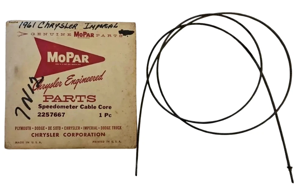 Chrysler Imperial 1961 velocímetro cable eje 69 1/69 longitud 2257667 nuevo en stock Foto 2 de 4
