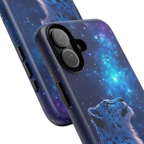 Handyhülle Schneeleopard Sterne Nachthimmel für iPhone, Samsung Galaxy, Pixel - Bild 19 von 117