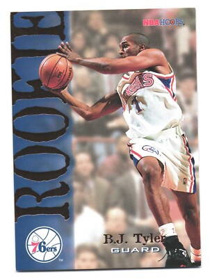 1994-95 NBA Hoops Basketball Philadelphia 76ers B.J. Tyler Rookie RC