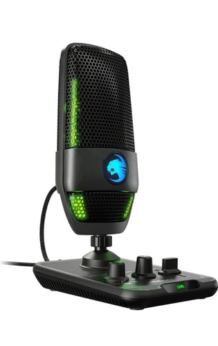 ROCCAT Taschenlampe USB Mikrofon mit 24 Bit Studioqualität Audio und RGB Beleuchtung - Bild 4 von 5