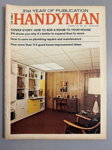 Family Handyman Vintage Magazine Lot of 10 1960's 1970's DIY Home Improvement - Picture 5 of 11