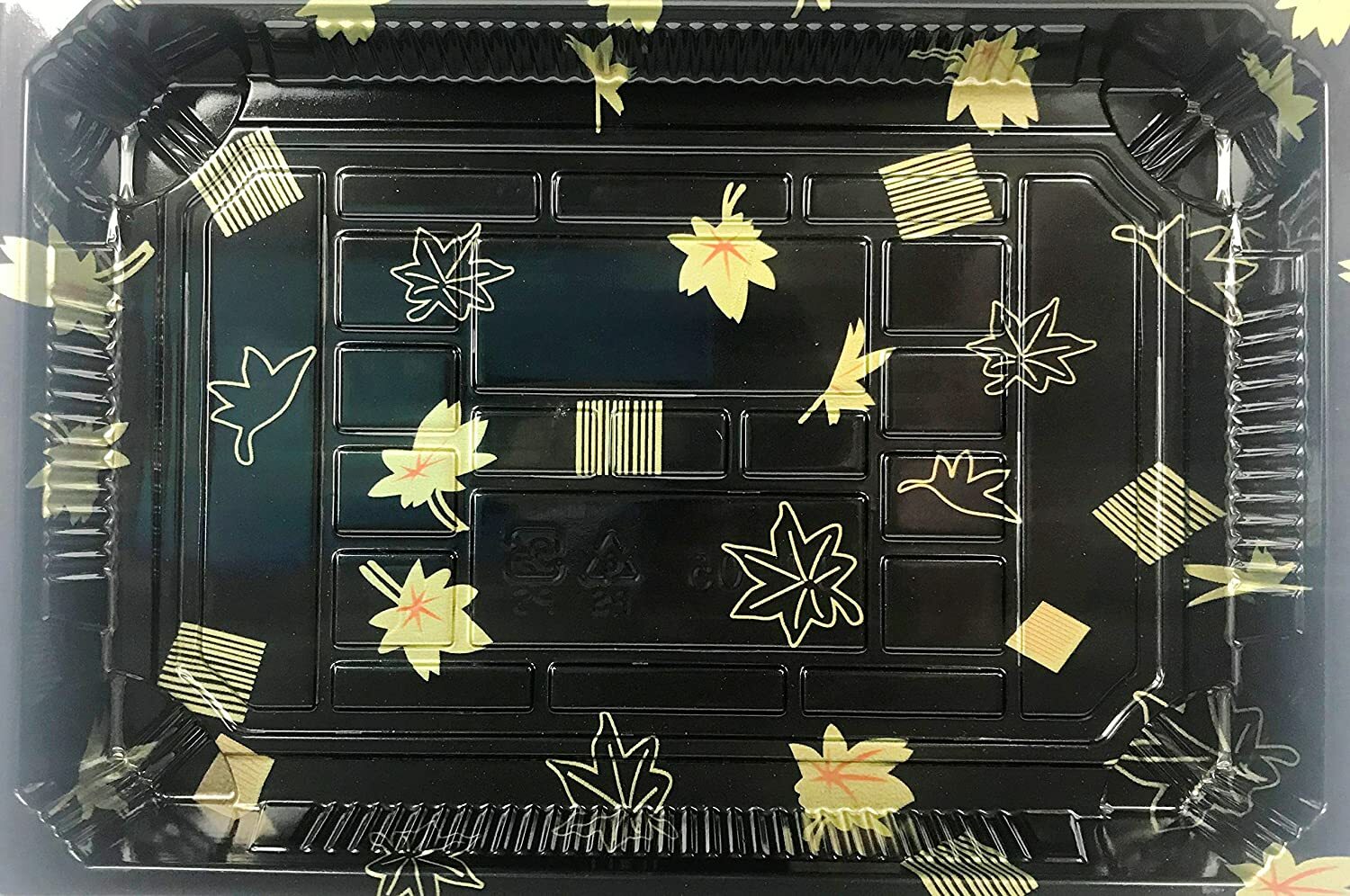 Bandejas de sushi para llevar JT07 8,46"" x 5,63"" x 0,87"" contenedores con tapas (paquete de 400)