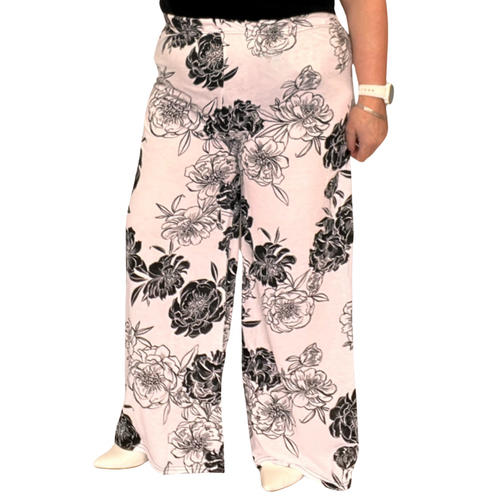 PANTALONES DE MUJER PALAZZO SEÑORA COLORES BRILLANTES TALLA GRANDE CINTURA ELÁSTICA - Imagen 9 de 14